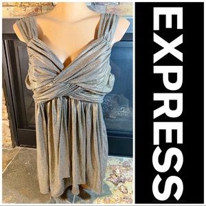 Express shimmery gold tank. Holiday.